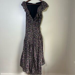 Apiece Apart‎ Black and White Flutter Sleeve Maxi Dress